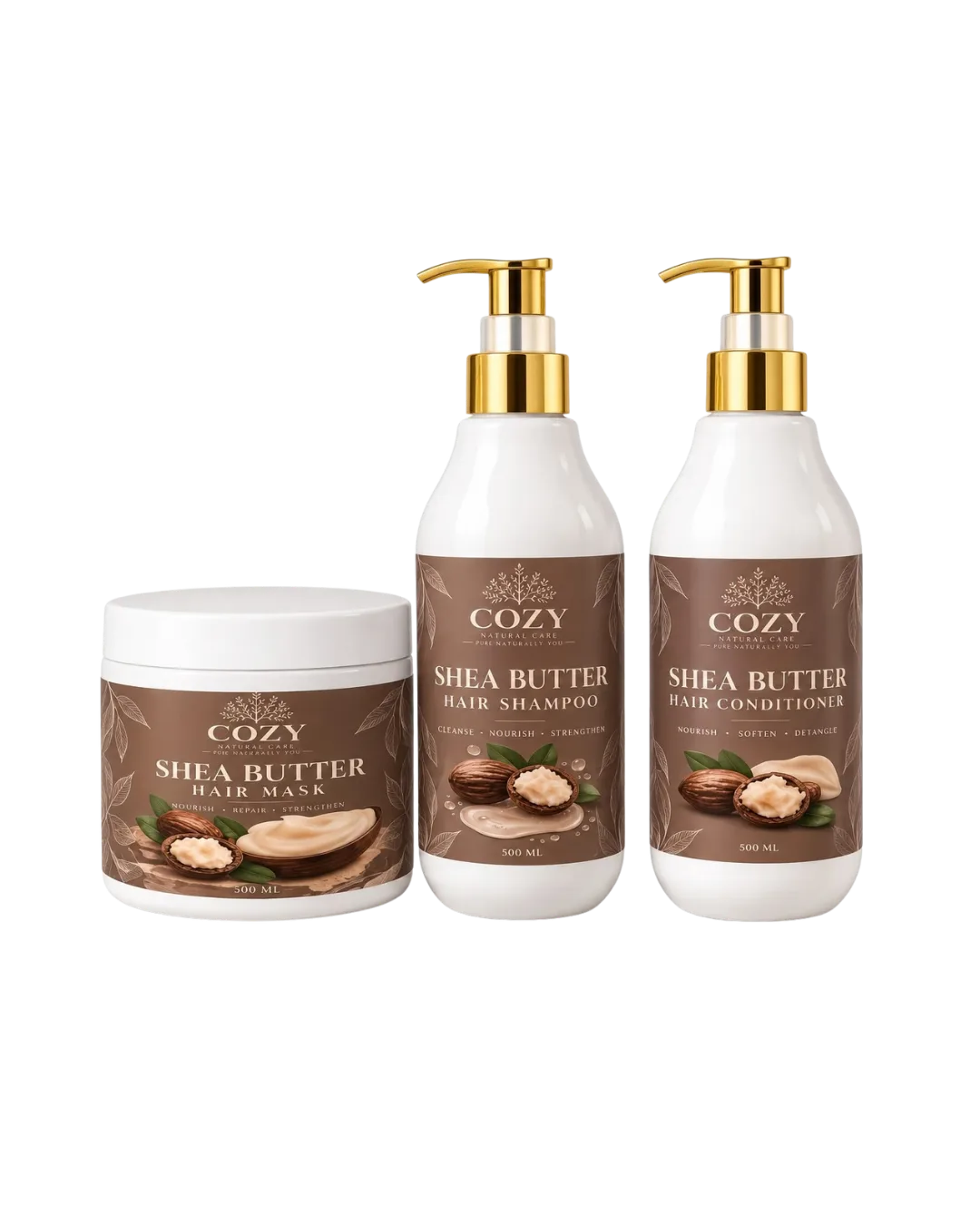 Shea Butter Hair Care Set