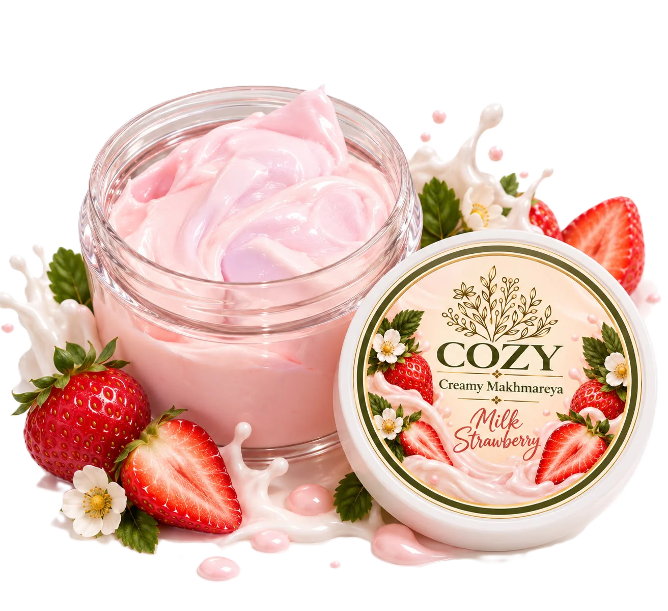 COZY Creamy Makhmareya – Milk Strawberry