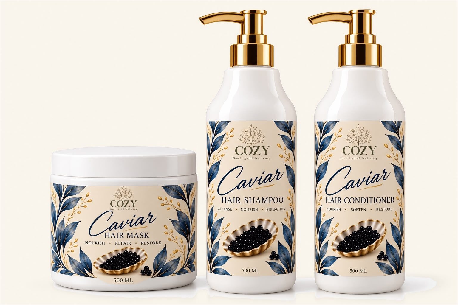 Caviar hair set