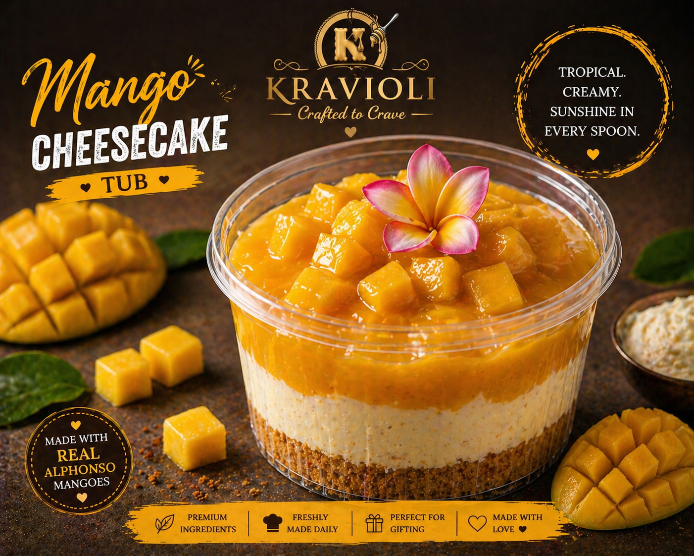 Mango Cheesecake Tub