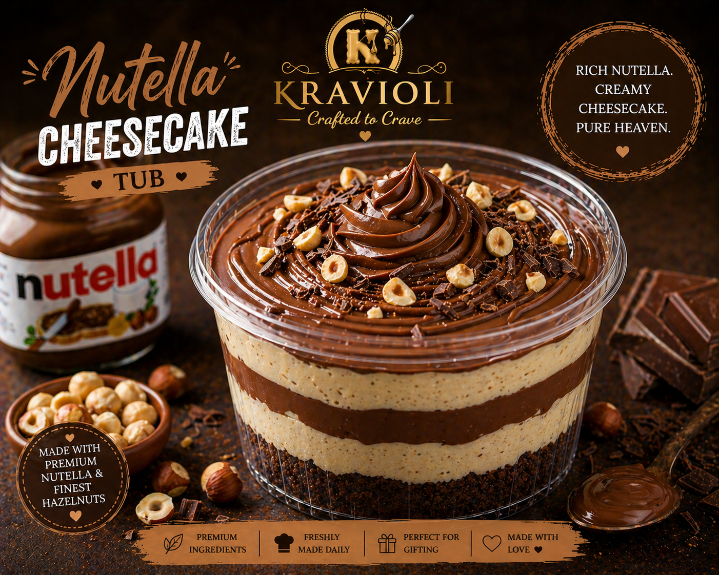 Nutella Cheesecake Tub