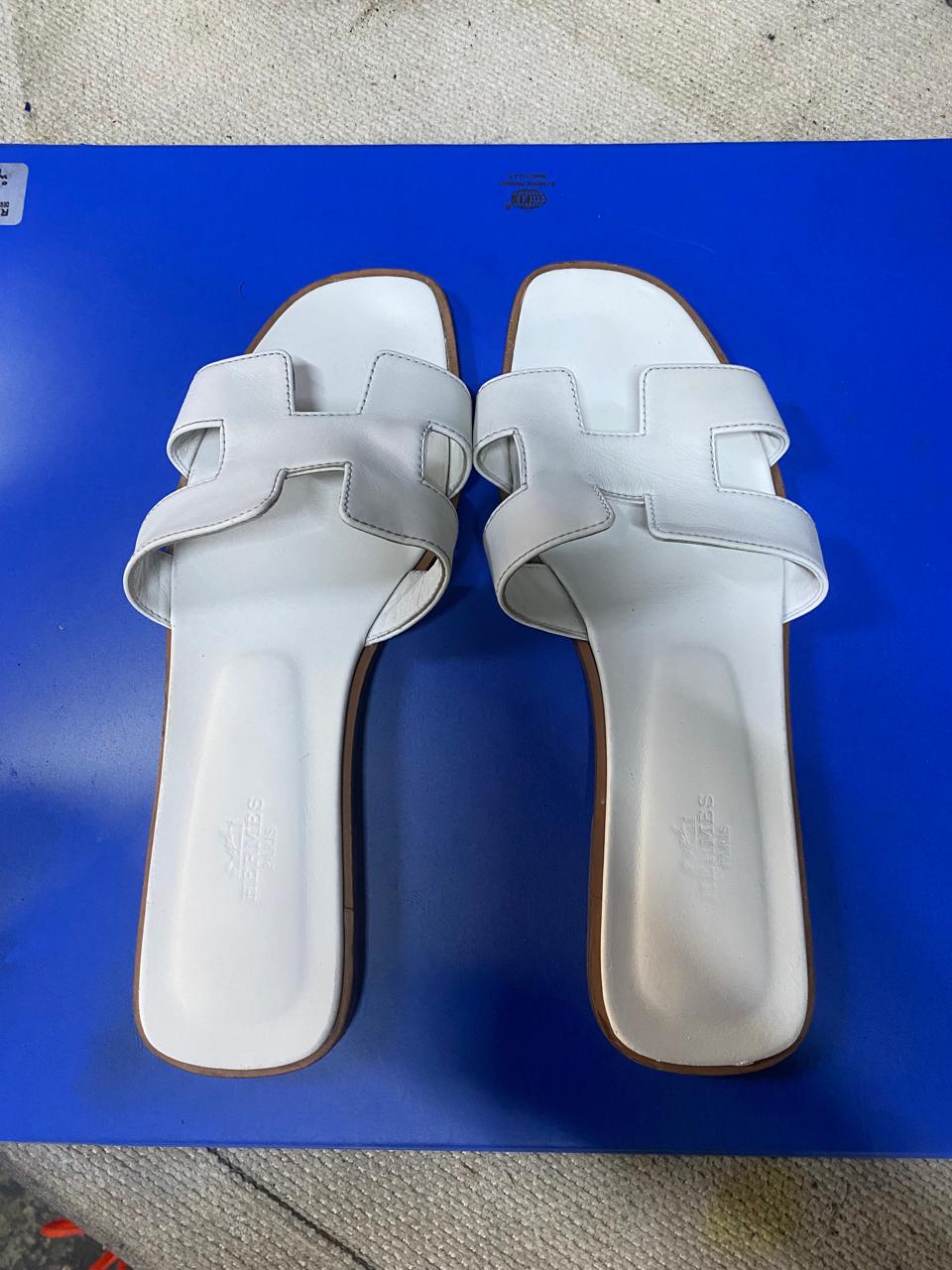 Designer Leather Sandals Color Restoration & Conditioning After
