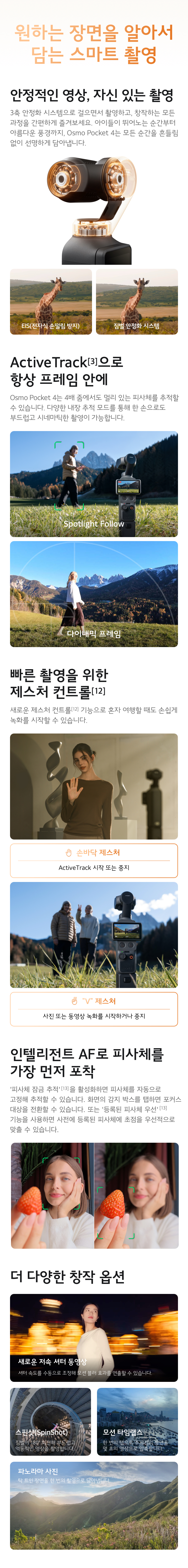 ActiveTrack 및 인텔리전트 AF 오토트래킹