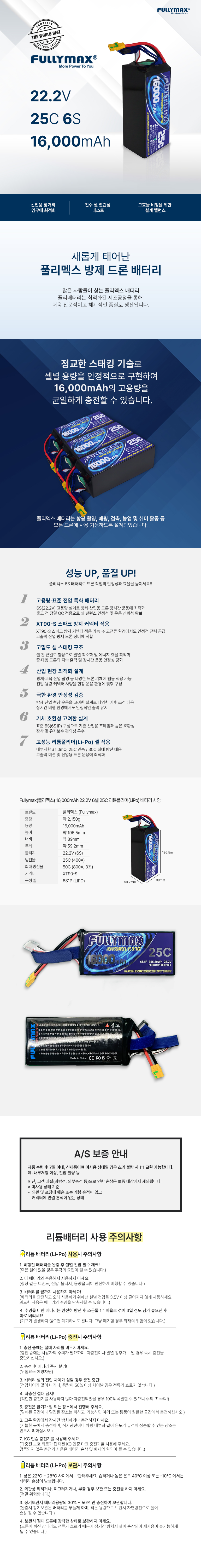 FULLYMAX 드론 배터리 메인