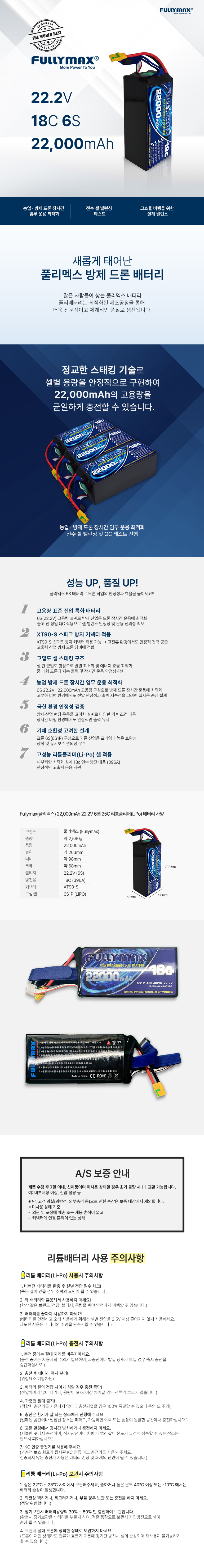 FULLYMAX 드론 배터리 메인
