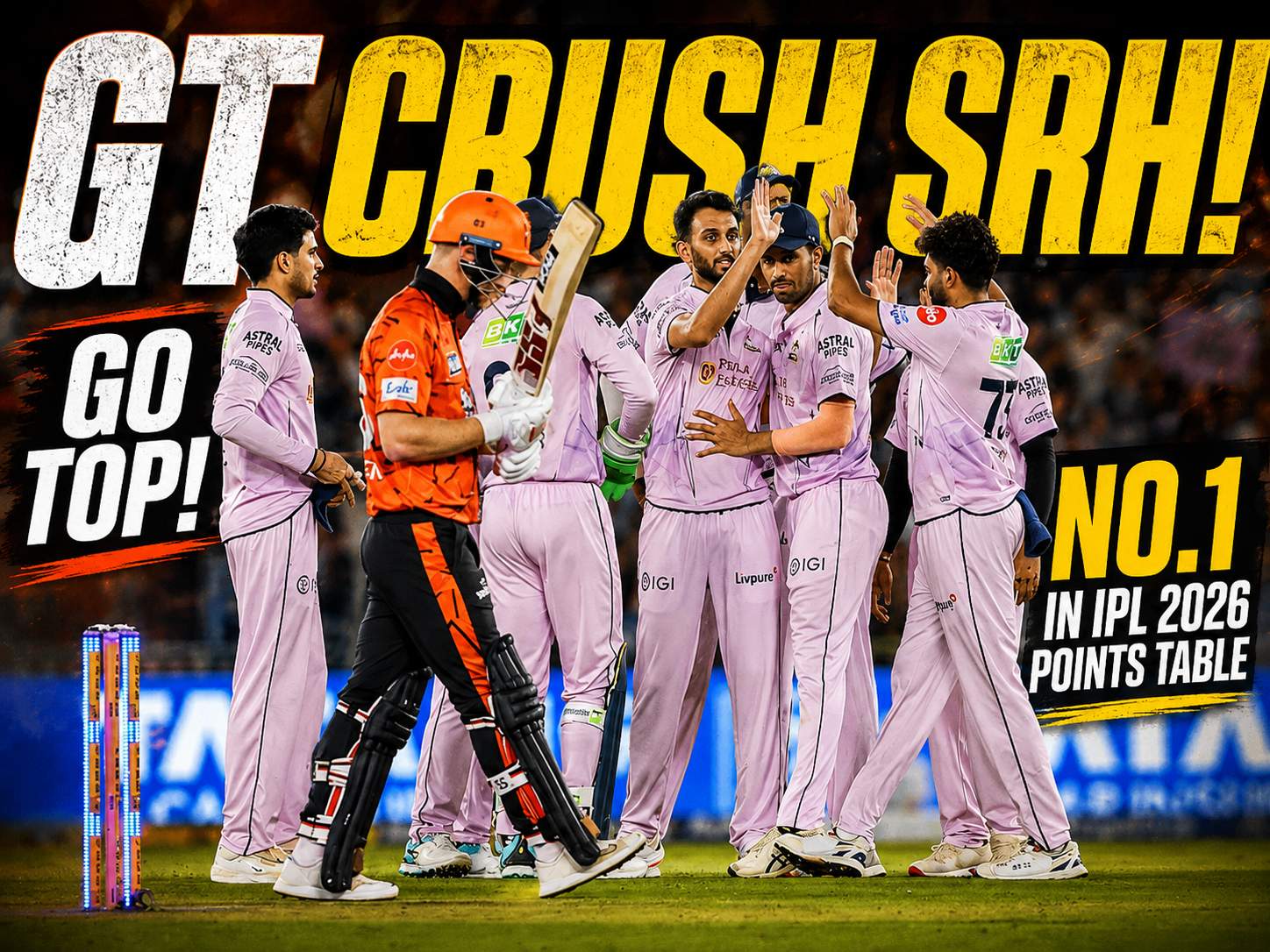 IPL 2026: Gujarat Titans Demolish SRH to Claim No.1 Spot in Points Table