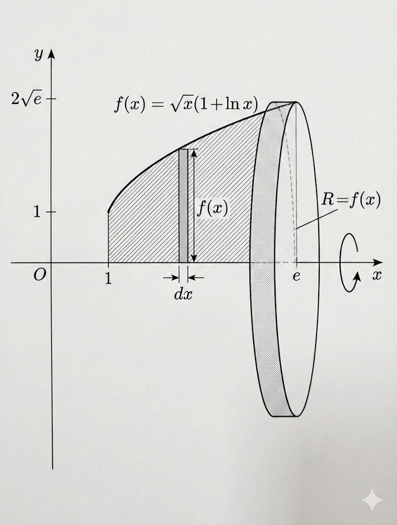 Méthode des disques pour le calcul du volume