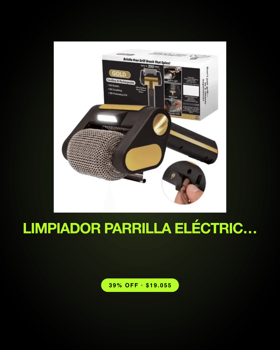 Limpiador Parrilla Eléctrica Herramientas Barbacoa — oferta en Chile