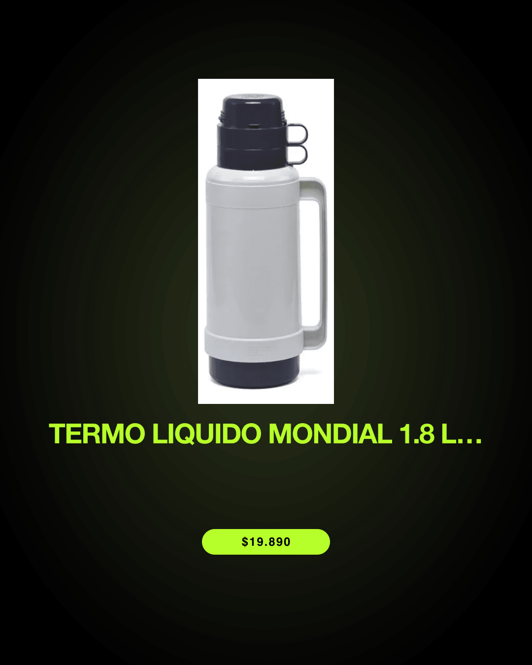 Termo Liquido Mondial 1.8 Lt Cool Blanco Blanco — oferta en Chile