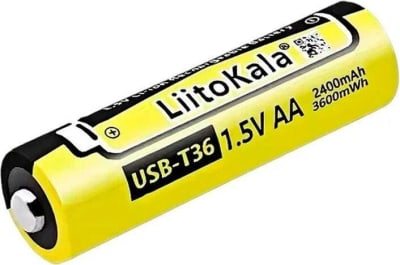 Акумулятор LiitoKala USB-T36 AA, 2400 мА·год, Type-C
