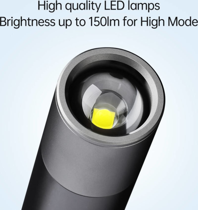 Ліхтар ручний NexTool Outdoor Strong Light, 1200 лм, Чорний – фото 3
