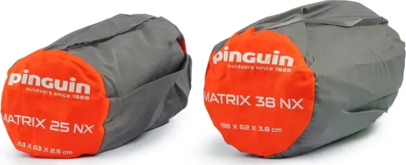 Самонадувний килимок Pinguin Matrix NX, 193 × 63 × 2, 5 см (193 см) – Помаранчевий — фото 3