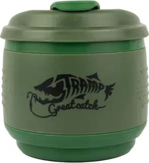 Кружка складаний силіконовий Tramp з кришкою 350ml olive UTRC-082-olive, олива — фото 4