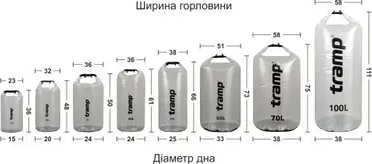 Гермомішок Tramp PVC Coated Tarpaulin 20 л TRA-198, білий — фото 4
