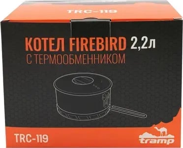 Казанок Tramp из анодированного алюминия з теплообменником 2,2 л TRC-119 — фото 5