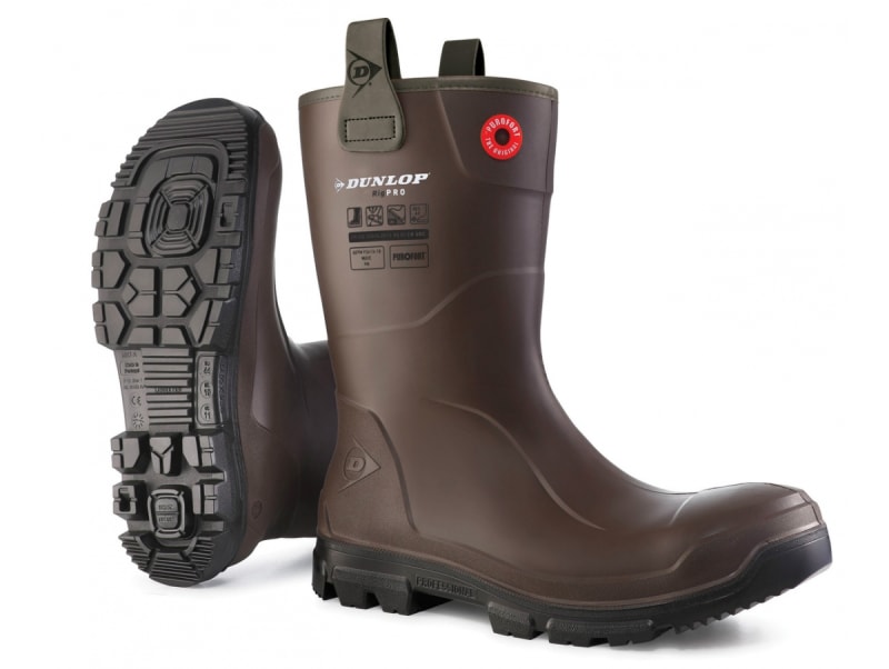 Чоботи гумові Dunlop Purofort RigPRO р.43 темно-коричневі, SRC (арт.LJ0HX42) — Коричневий