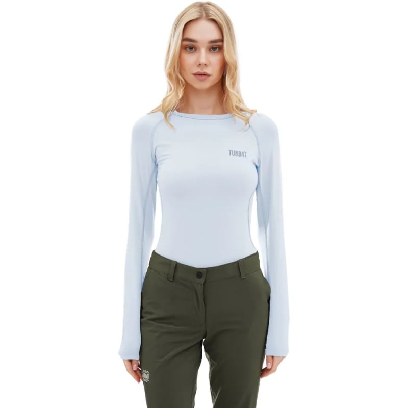 Жіноча футболка Turbat Hike Lite LS Wmn — Glacier gray