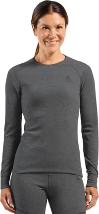 Термофутболка з довгим рукавом жіноча Odlo Active Warm, Odlo Steel Grey Melange – фото 1