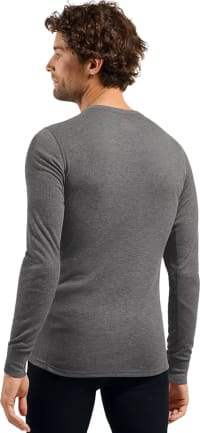 Термофутболка з довгим рукавом чоловіча Odlo Active Warm, Odlo Steel Grey Melange – фото 2