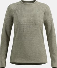 Лонгслив женский для бега Odlo Essential Seamless, Vetiver Melange – фото 6