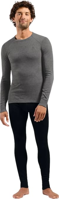 Термофутболка з довгим рукавом чоловіча Odlo Active Warm, Odlo Steel Grey Melange – фото 3