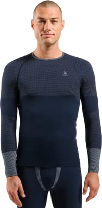 Комплект термобілизни чоловічий Odlo Fundamentals Performance Warm, Dark Sapphire – фото 3