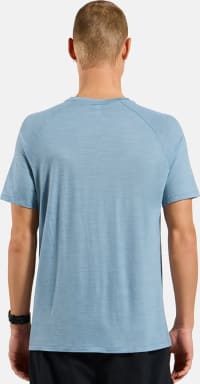 Футболка чоловіча Odlo Merino Tencel Hyper Map, Baby Blue Melange – фото 2