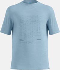 Футболка чоловіча Odlo Merino Tencel Hyper Map, Baby Blue Melange – фото 5