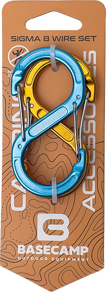 Набір карабінів BaseCamp Sigma 8 Wire Set, 2 шт, Blue/Orange