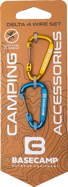 Набір карабінів BaseCamp Delta 4 Wire Set 2, 2 шт, Blue/Orange