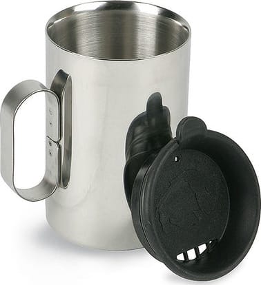 Термокухоль з кришкою Tatonka Thermo Delux 400, Silver/Black