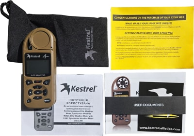 Метеостанція Kestrel 5700X WEZ з Applied Ballistics і Bluetooth, Пісочний