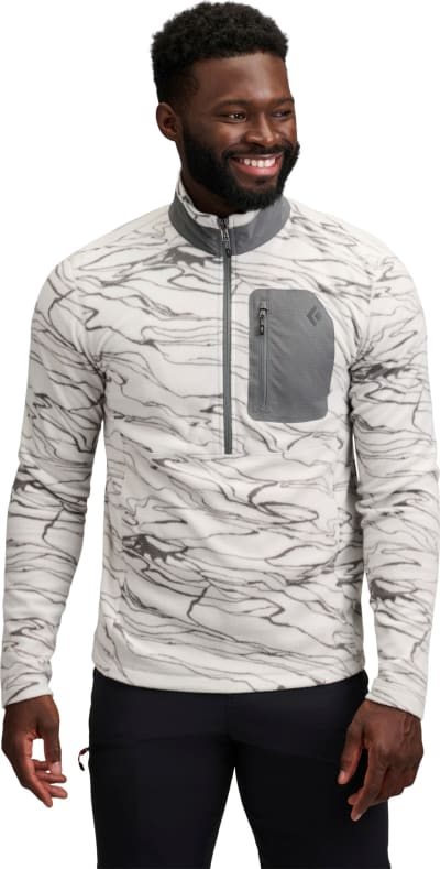 Флісова кофта чоловіча Black Diamond Rift Half Zip Fleece, Relief-Alloy-Steel Grey