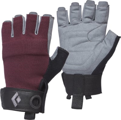 Рукавички для скелелазіння жіночі Black Diamond Crag Half-Finger, Bordeaux