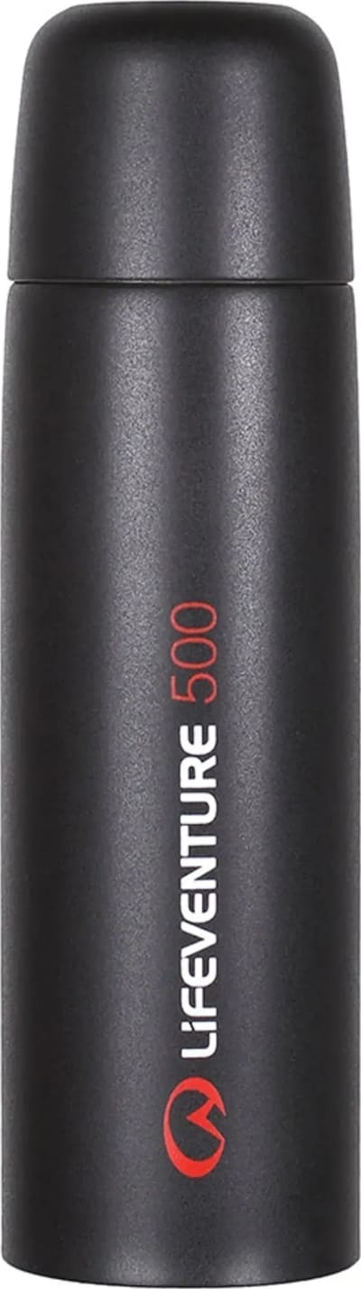 Термос Lifeventure TiV Vacuum Flask 0,5 л, Чорний