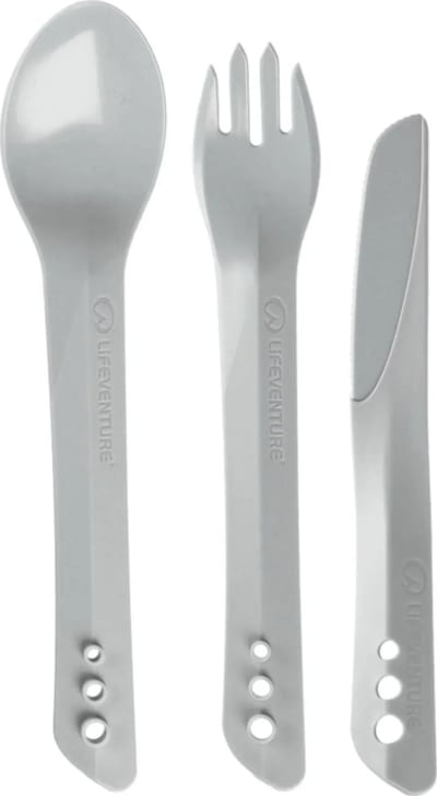 Набір столових приборів Lifeventure Ellipse Cutlery, Світло-сірий