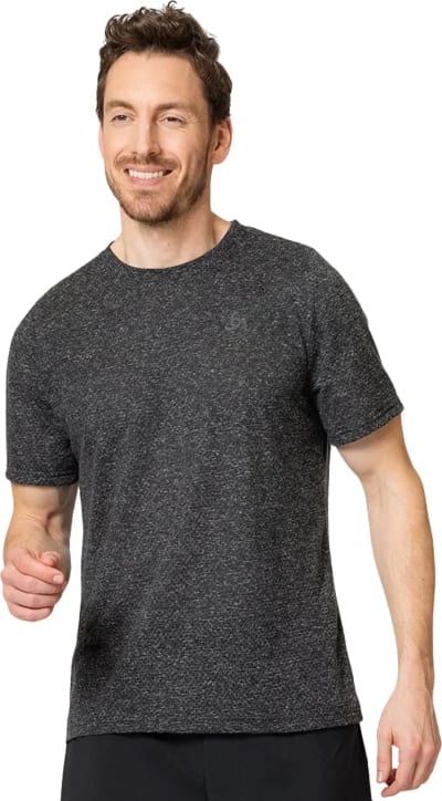 Футболка чоловіча для бігу Odlo Essential Linencool, Black Melange