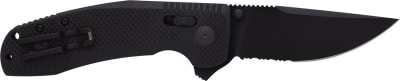 Ніж складаний SOG-TAC XR Blackout Partially Serrated (SOG 12-38-03-41)