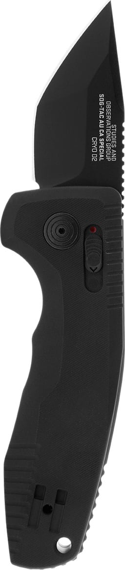 Ніж автоматичний SOG-TAC AU Compact Tanto Black (SOG 15-38-14-57)