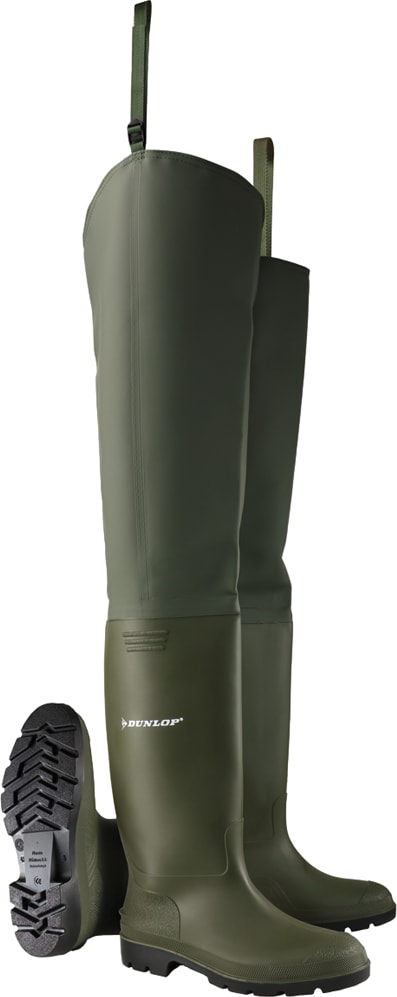 Заброди-вейдерси для риболовлі Dunlop Pricemastor Thigh Wader — Зелений