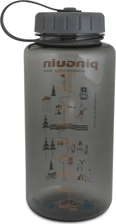 Фляга Pinguin Tritan Fat Bottle – Темно-сіра