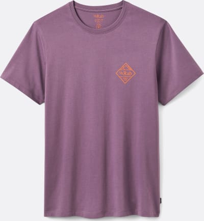 Футболка чоловіча Rab Stance Basecamp Badge Print Tee, Dark Iris – Фіолетовий