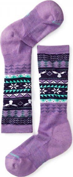 Шкарпетки дитячі Smartwool Wintersport Fairisle Moose, Lilac – Бузковий