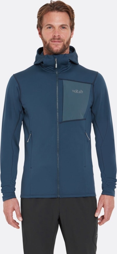 Флісова кофта чоловіча Rab Superflux Hoody, Tempest Blue – Синій
