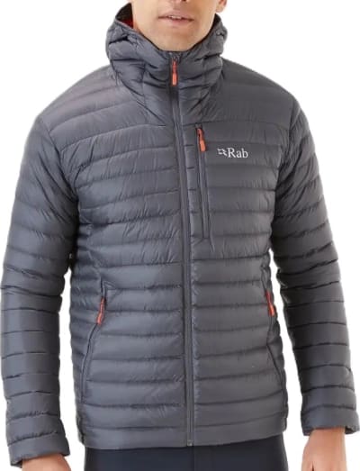 Пуховик чоловічий Rab Microlight Alpine Jacket, Graphene – Графітовий