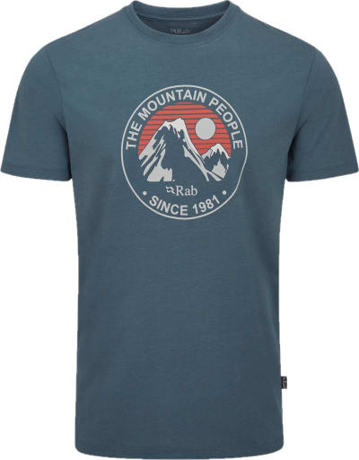 Футболка чоловіча Rab Stance Alpine Peak, Orion Blue – Синій