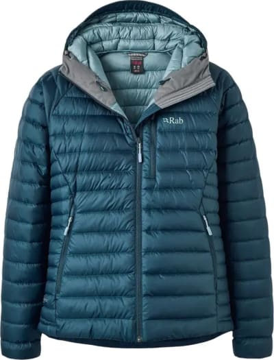 Пуховик жіночий Rab Microlight Alpine Jacket, Tempest Blue – Синій