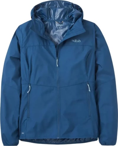 Вітровка жіноча Rab Windgather Hoody, Tempest Blue – Синій