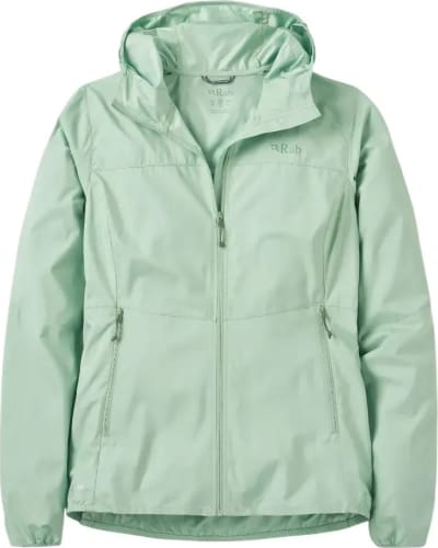 Вітровка жіноча Rab Windgather Hoody, Fig Green – Зелений