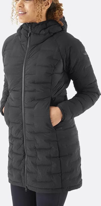 Парка жіноча Rab Cubit Stretch Down Parka, Ebony – Чорний